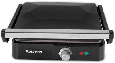 Grătar Rohnson - R-2340, 2200W, nervurat, acoperire antiaderenta, negru