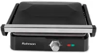 Grătar Rohnson - R-2340, 2200W, nervurat, acoperire antiaderenta, negru