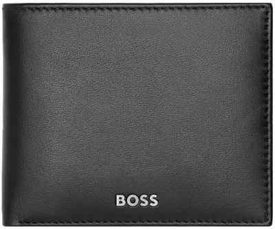 Portofel pentru bărbați Hugo Boss Classic Smooth - protecție RFID, cu suport pentru monede, negru