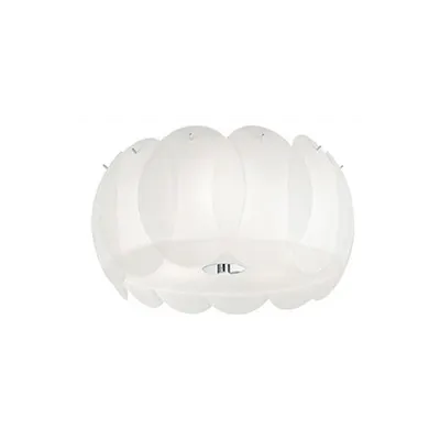 Plafoniera Ovalino, 5 becuri, dulie E27, D:400mm, H:190mm, Alb