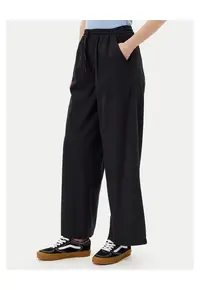 Pantaloni dama - bumbac - relaxed fit - negru
