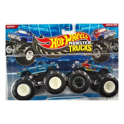 Set 2 masinute Monster Truck, Hot Wheels, Bigfoot si Bigfoot Bite, JLV74
