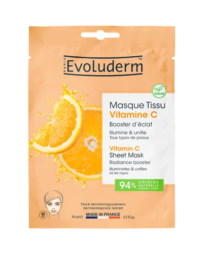 Masca iluminatoare cu Vitamina C, 19ml, Evoluderm