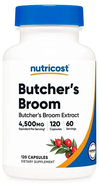 Butcher's Broom, 150 mg, 120 capsule, Nutricost