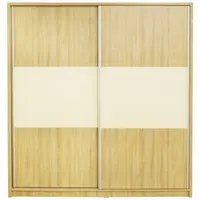 Dulap Milano cu usi culisante, 206 x 220 x 60 cm, Sonoma / Vanilie