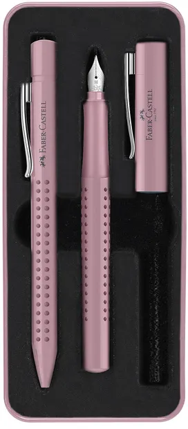 Set Pix si stilou Faber Castell Grip 2010 - Roz