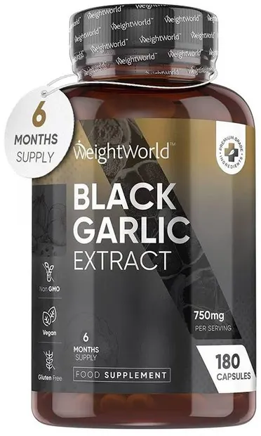 Black Garlic Extract, 180 capsule, Weight World