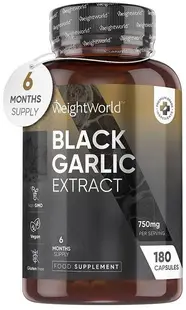 Black Garlic Extract, 180 capsule, Weight World
