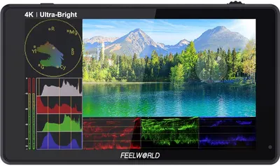 Monitor pentru cameră Feelworld - LUT6S, 6 Ultra Bright LED IPS, negru