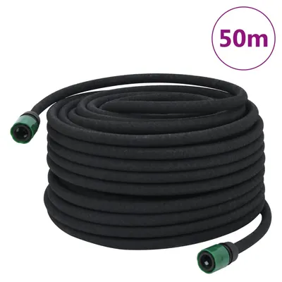 Gossi furtun poros de gradina, negru, 0,6, 50 m, cauciuc