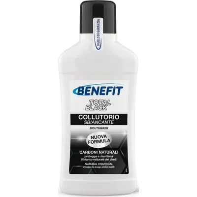 Apa de Gura Benefit Total Black, Carbune, 500 ml