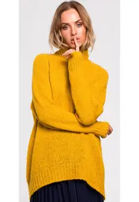 Pulover femei - M468 - oversize - galben - L/XL