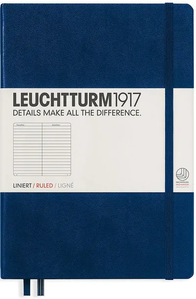 Agenda Leuchtturm1917 Medium - A5, Albastra, pagini liniate