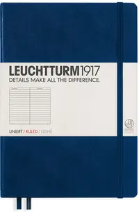 Agenda Leuchtturm1917 Medium - A5, Albastra, pagini liniate