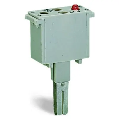 Component plug; 2-pole; 10 mm wide; gray