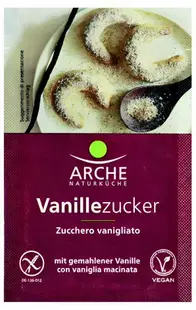 Zahăr vanilat organic, fără gluten, 8 g, Arche