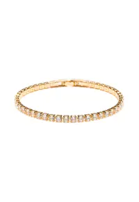 Bratara Tennis Cu Cristale Zirconia - Auriu