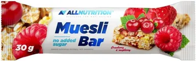Muesli Bar, afine roșii și zmeură, 30 g, AllNutrition