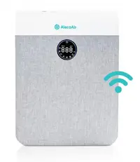 Purificator de aer AlecoAir P28 Fabric, Wi-Fi, Lampa UV-C, Filtru True HEPA si Carbune Activ, PM 2.5