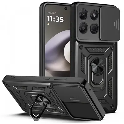 Husa pentru Motorola Moto G37 Power, Techsuit, CamShield, Neagra
