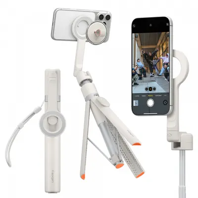 Selfie Stick Bluetooth Spigen S582W, Universal, Bej AMP11373