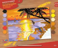 Kit de colorat după număr KSG Crafts - Apus de soare hawaian