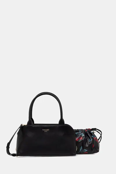 Twinset tote bag pentru femei, cu imitație de piele