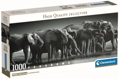 Puzzle panoramic Clementoni din 1000 piese - Turma de uriași