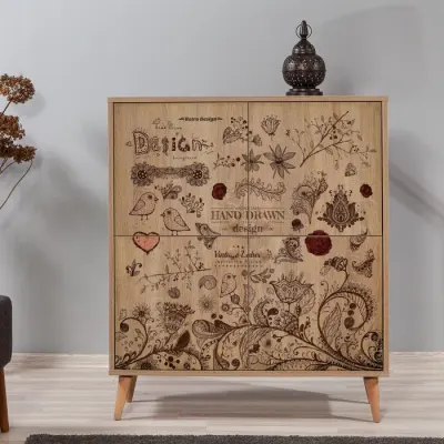 Comoda MULTILUX 731, stejar sonoma, 95x36x111 cm