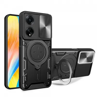Husa pentru Oppo A98, Techsuit, CamGuard Pro, Neagra