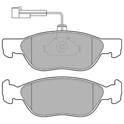 Set placute frana, frana disc DELPHI LP1586