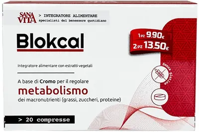 Sanavita Blokcal Pentru un metabolism sănătos, 20 tablete, Paladin Pharma