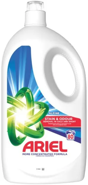 Detergent lichid Ariel - Alpine, 80 spălătorie