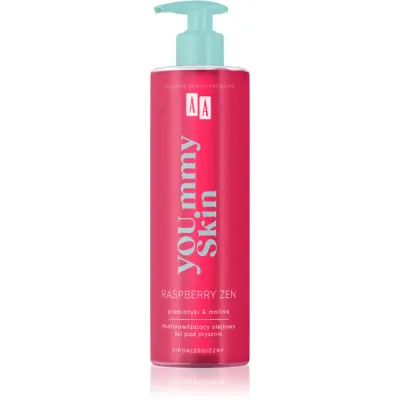 AA Cosmetics YOU.mmy Skin Raspberry Zen ulei de dus cu arome de zmeura 400 ml