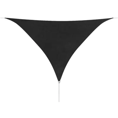 vidaXL Parasolar din țesătură oxford, triunghiular, 5x5x5 m, antracit