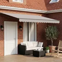 vidaXL Cadru copertină retractabil electric Antracit 5 x 3 m Aluminiu