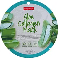 Purederm Mască de față folie Aloe Collagen, 18 ml