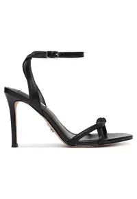 Sandale dama - piele ecologica - negru -