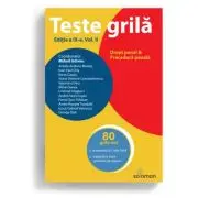 Teste grila. Editia a 9-a. Vol. 2. Drept penal • Procedura penala