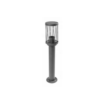 Corp de iluminat pentru exterior - KERTA-P 50 garden light, E27, MAX.12W, IP44, AC220-240V, 50-60Hz, bollard, graphite