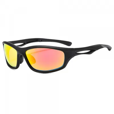 Ochelari De Ciclism Unisex Techsuit 9309, Polarizati, Negri Rosii