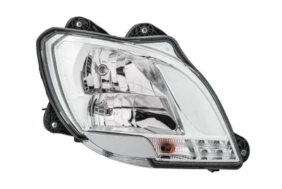 Far dreapta (H1 H7 P21W, electric, cu motor, cu lumina de zi, culoare insert: crom platinat, culoare indicator: transparent) potrivit DAF CF, XF 106 10.12