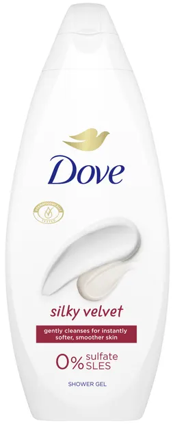 Dove Essential Care Gel de duș Silky Velvet, 250 ml
