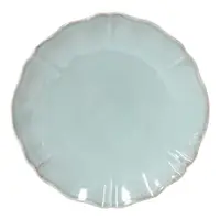 Farfurie turcoaz din gresie ø 27 cm Alentejo – Costa Nova