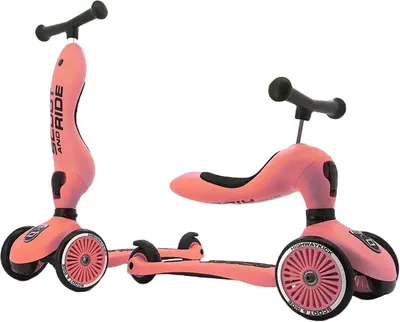 Trotineta pentru copii Scoot & Ride - Highwaykick 1, 2 in 1, Piersica