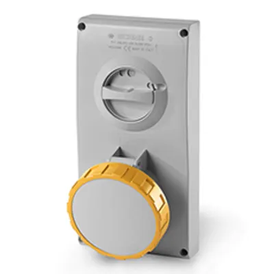 Priza interblocabilan63A 3P+N+E 4h 100-130V 50Hz 60Hz 136X275MM terminal cu surub Cu interblocaj mecanic
