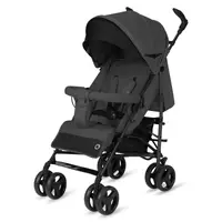 Carucior sport compact, Lionelo, Irma, Spatar ajustabil in 4 pozitii, Suport picioare reglabil, Manere rotative, Pliere tip umbrela, 6- 36 luni, Pana la 15 kg, Conform cu EN1888-1:2018, Gri inchis
