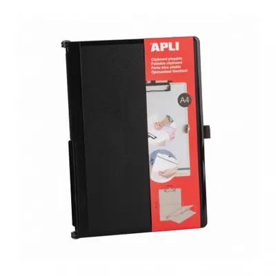 Clipboard pliabil Apli - A4, negru