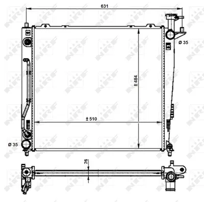 Radiator motor (Automat) potrivit KIA SORENTO II 2.2D -12.15