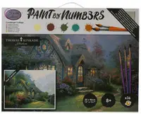 Set pictură pe numere Craft Buddy - Căsuță la lumina lumânărilor